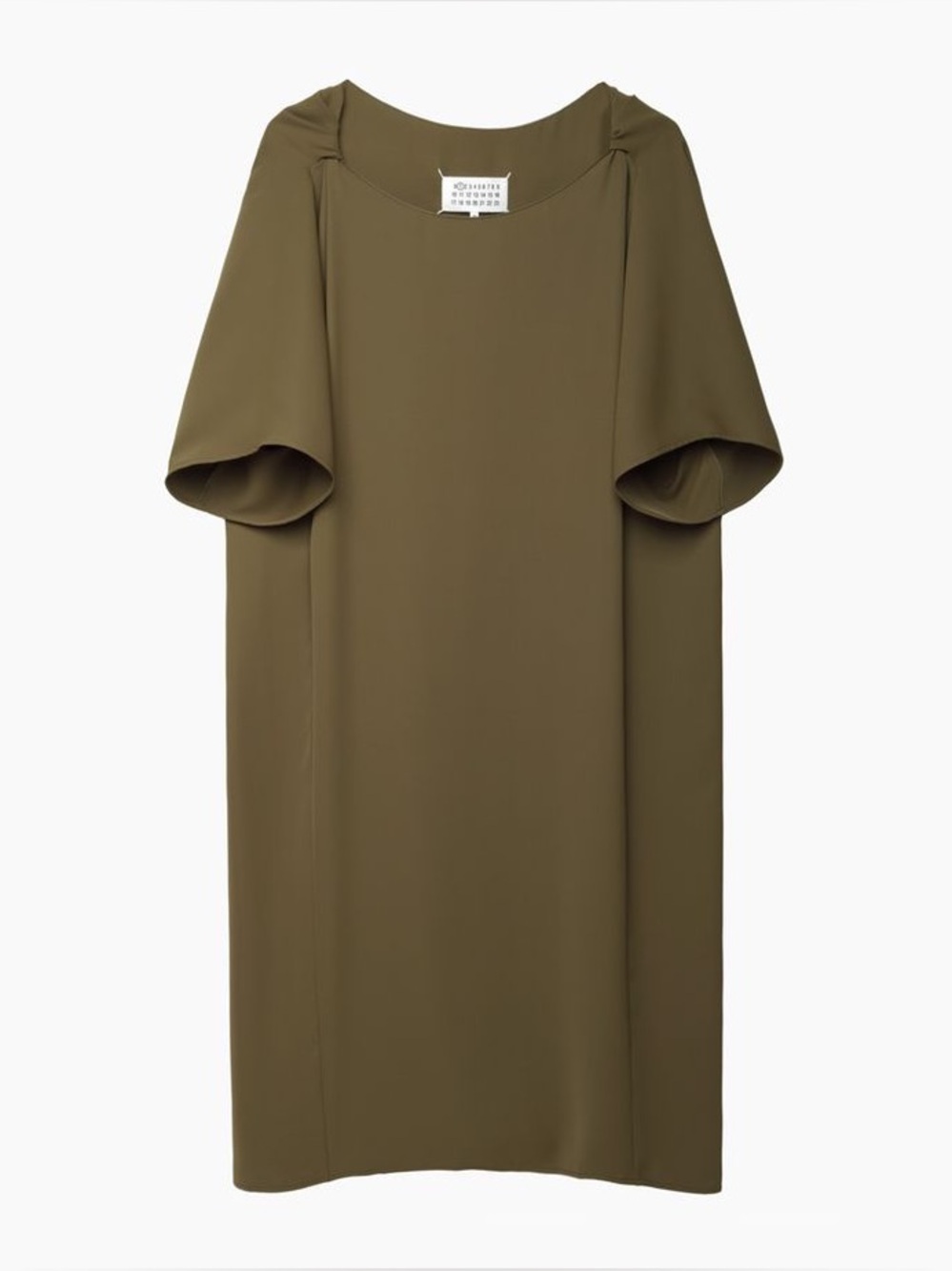 Maison Martin Margiela Olive Midi Shift Dress IT40/sz small
